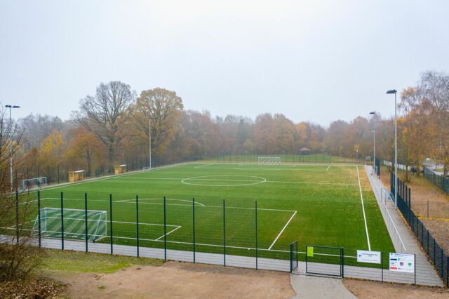 Blick auf die neue Sportanlage des Krummesser SV von 1984 e.V.